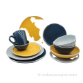 2022 Nouveaux Plaques de céramique colorées Plaques de vaisselle